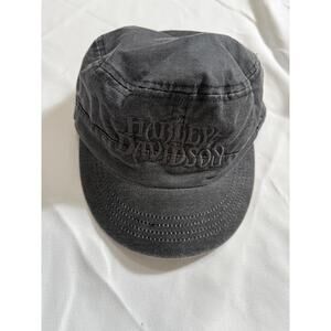 GRAIL Harley-Davidson Gray Cadet Hat Y2K -S